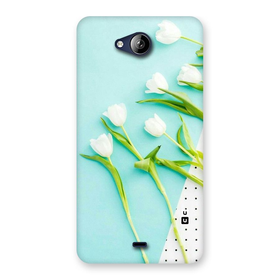 White Tulips Back Case for Canvas Play Q355