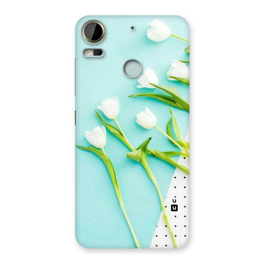 White Tulips Back Case for Desire 10 Pro