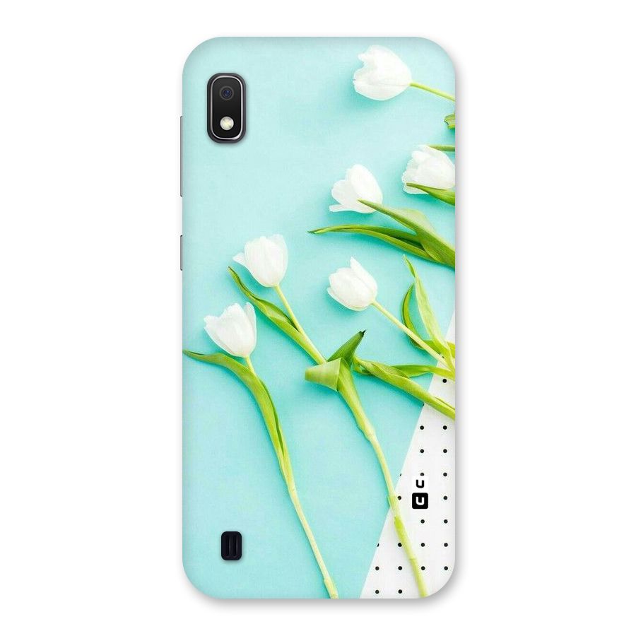 White Tulips Back Case for Galaxy A10
