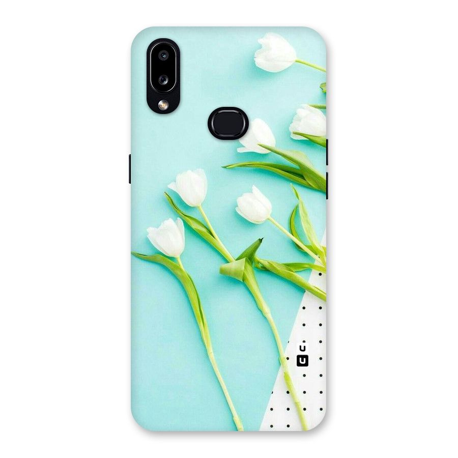 White Tulips Back Case for Galaxy A10s