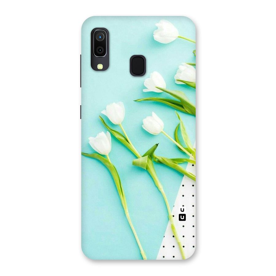White Tulips Back Case for Galaxy A30