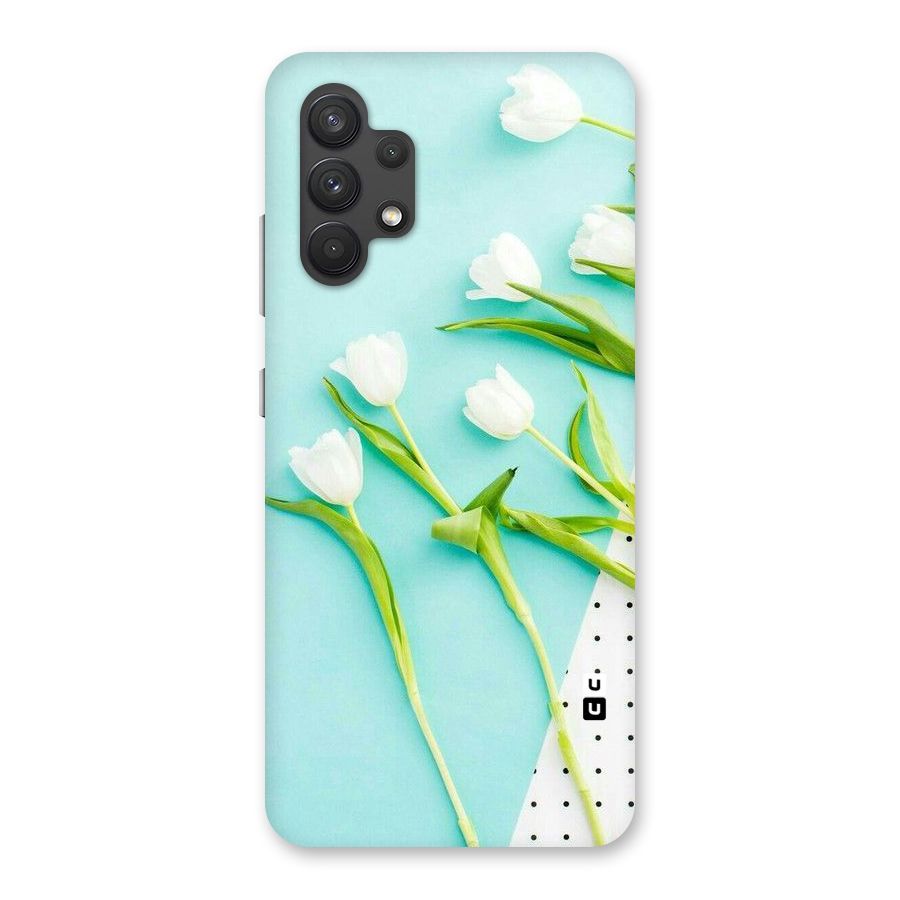 White Tulips Back Case for Galaxy A32