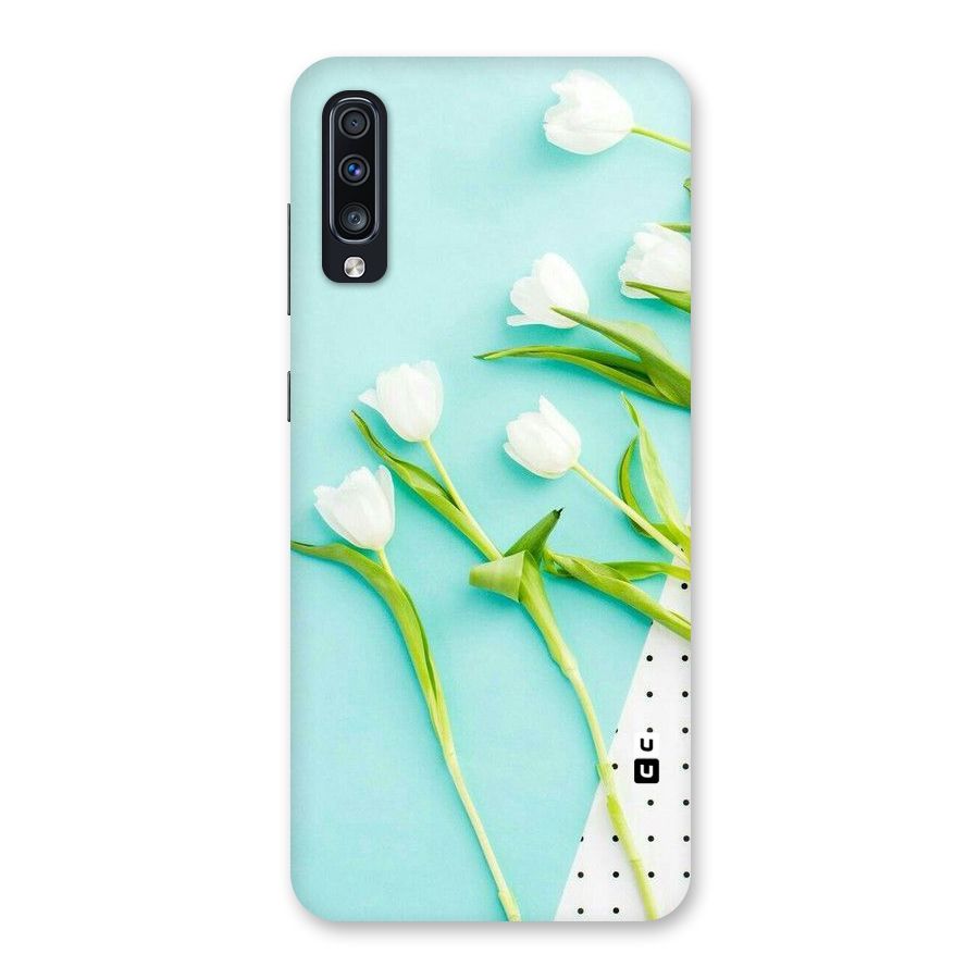 White Tulips Back Case for Galaxy A70