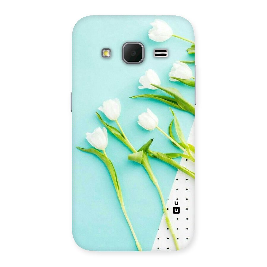White Tulips Back Case for Galaxy Core Prime