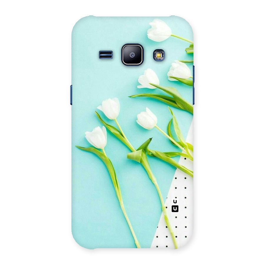 White Tulips Back Case for Galaxy J1
