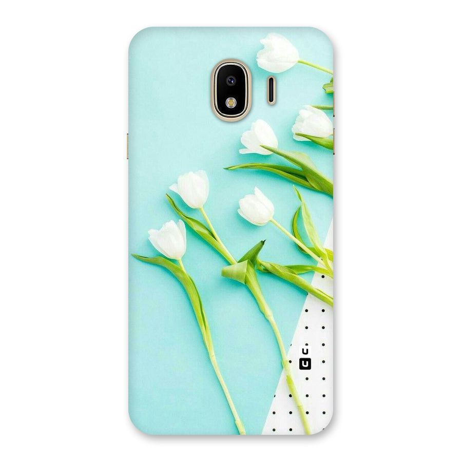 White Tulips Back Case for Galaxy J4