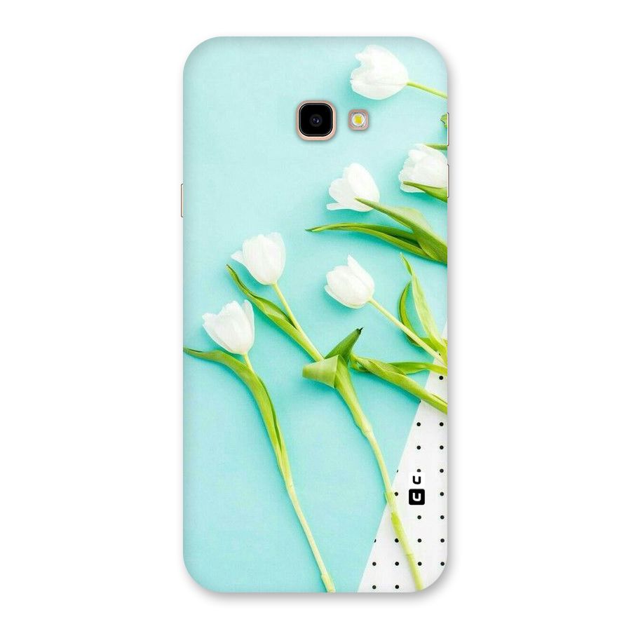 White Tulips Back Case for Galaxy J4 Plus