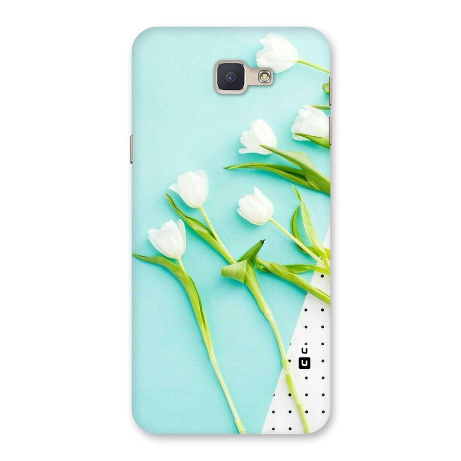 White Tulips Back Case for Galaxy J5 Prime
