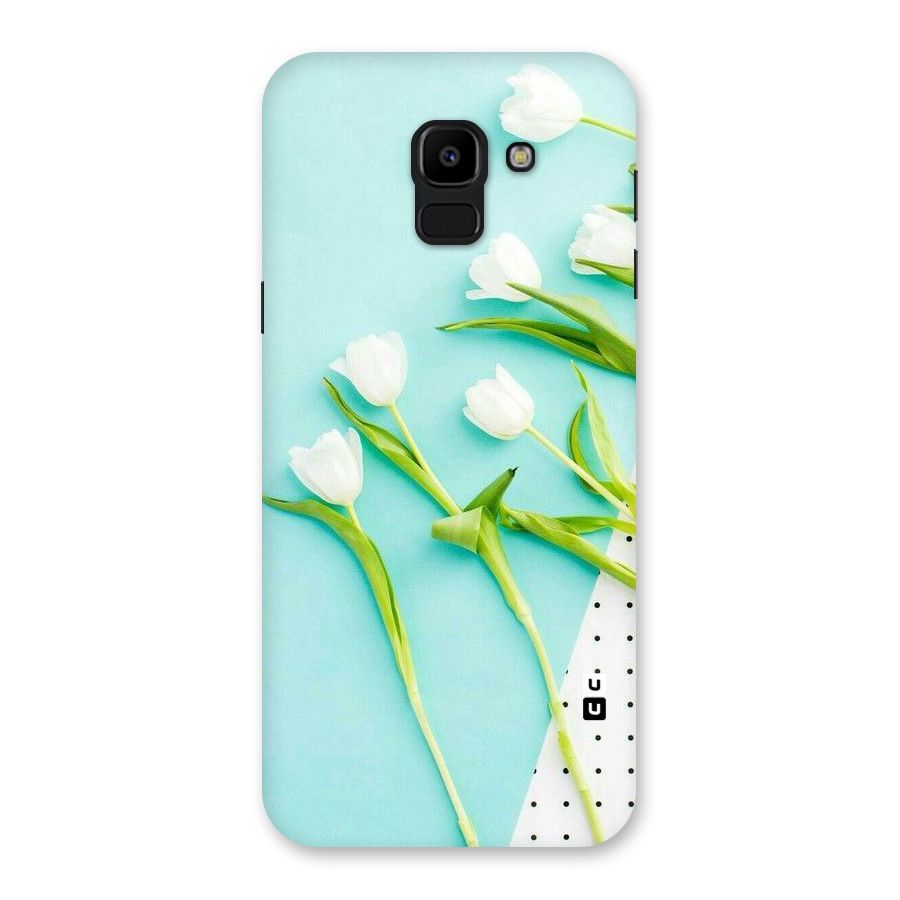 White Tulips Back Case for Galaxy J6