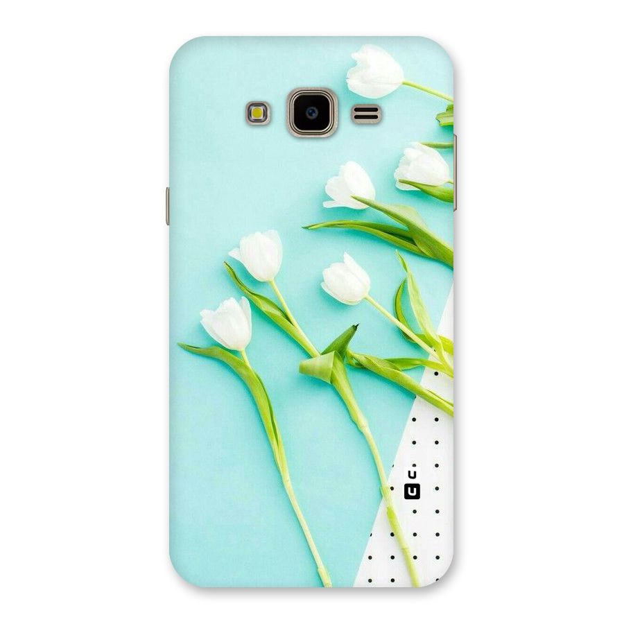 White Tulips Back Case for Galaxy J7 Nxt