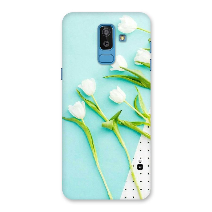 White Tulips Back Case for Galaxy J8