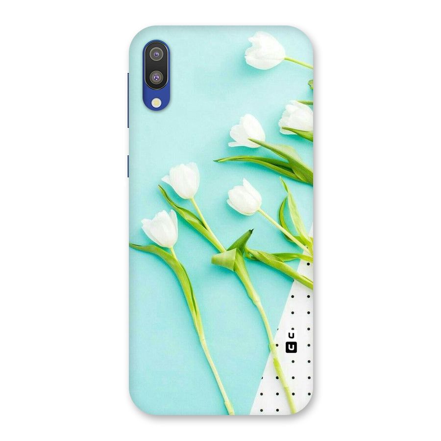 White Tulips Back Case for Galaxy M10
