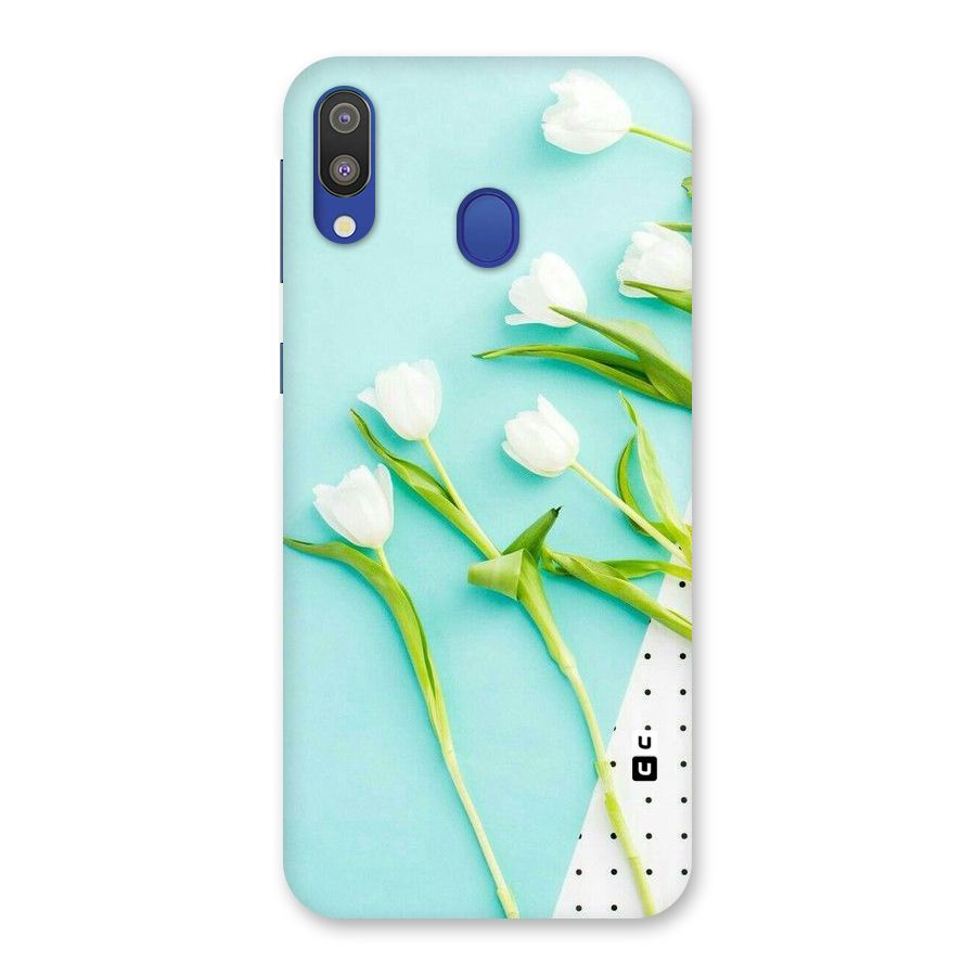 White Tulips Back Case for Galaxy M20
