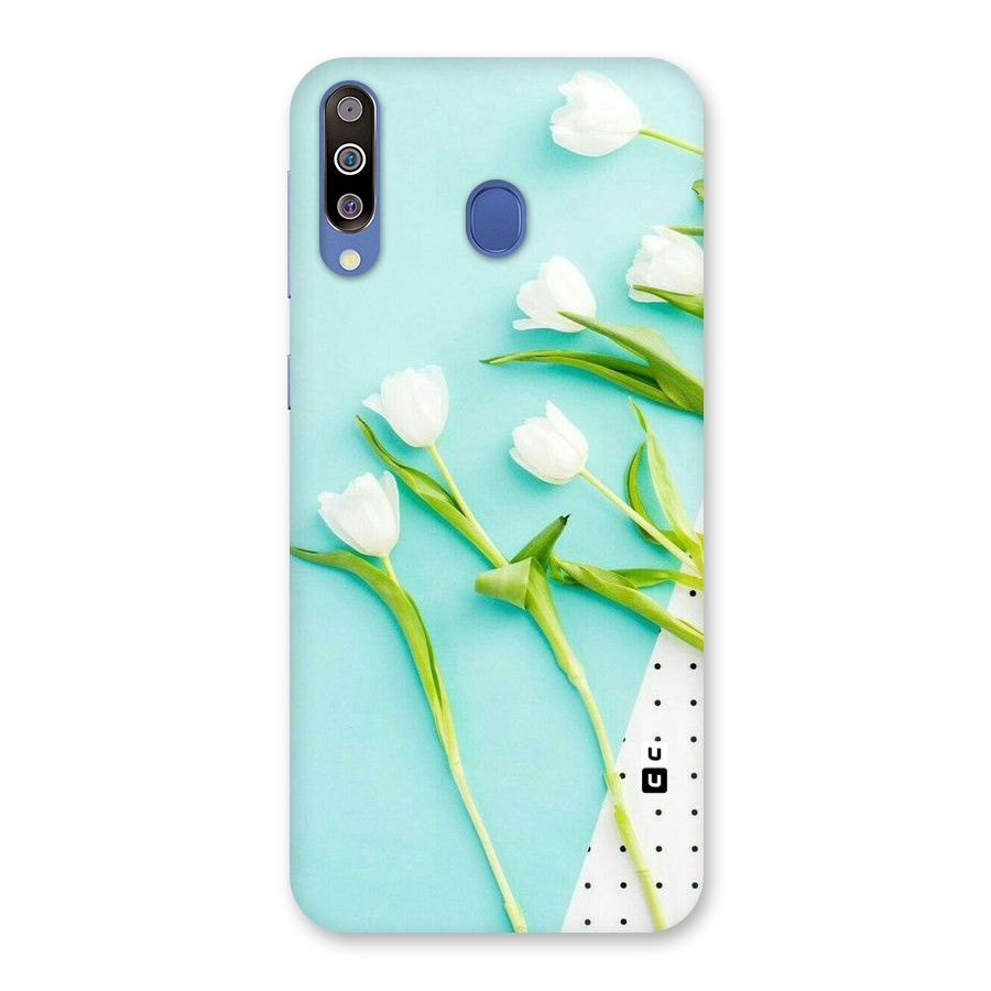 White Tulips Back Case for Galaxy M30