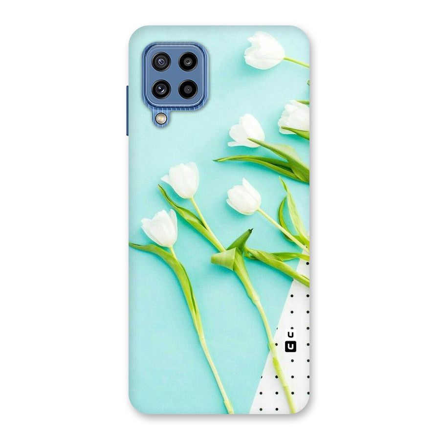White Tulips Back Case for Galaxy M32