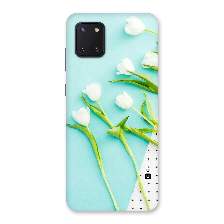 White Tulips Back Case for Galaxy Note 10 Lite