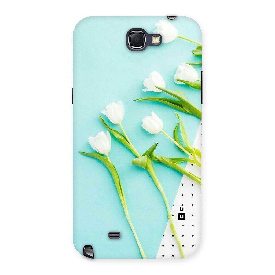 White Tulips Back Case for Galaxy Note 2