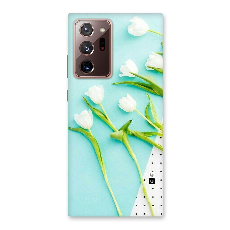 White Tulips Back Case for Galaxy Note 20 Ultra