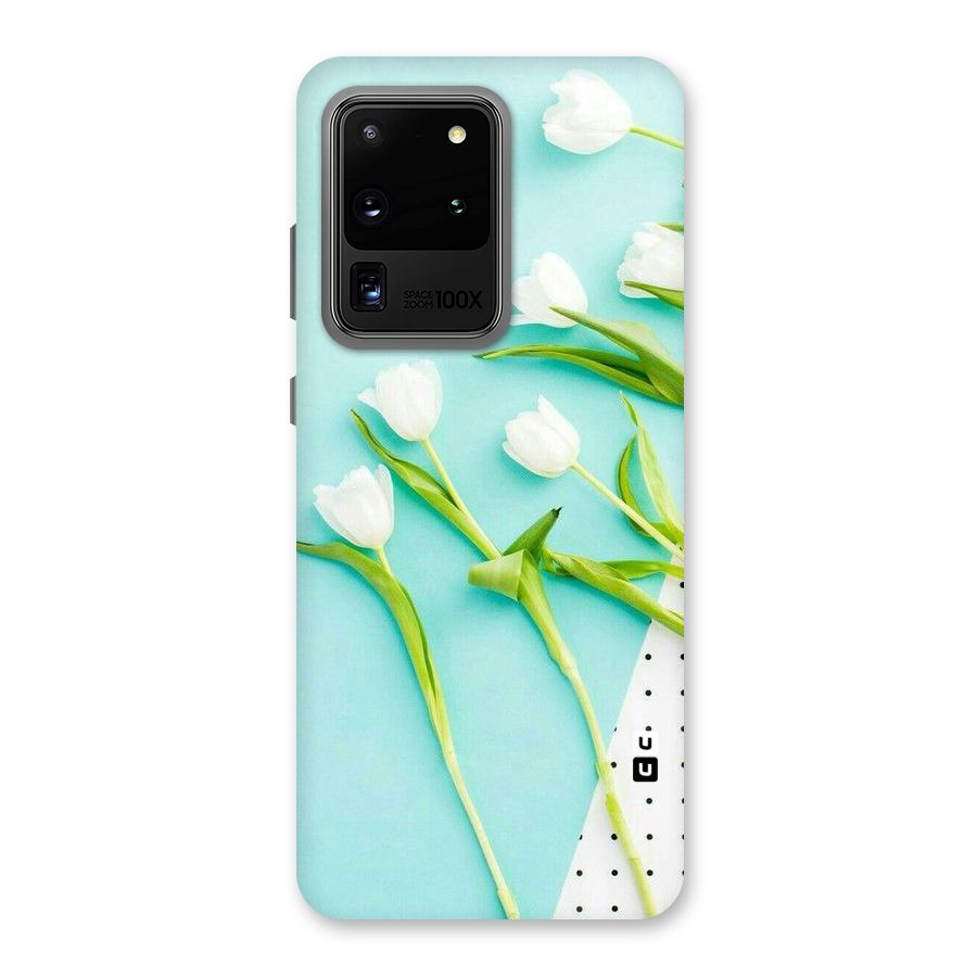 White Tulips Back Case for Galaxy S20 Ultra