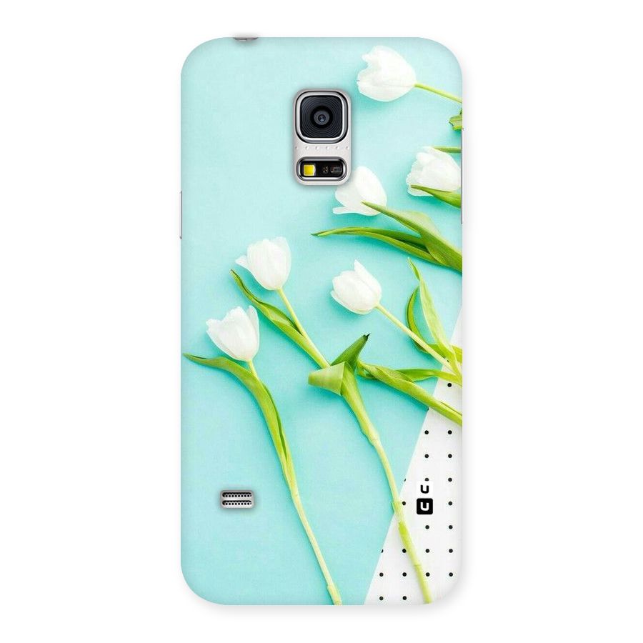 White Tulips Back Case for Galaxy S5 Mini