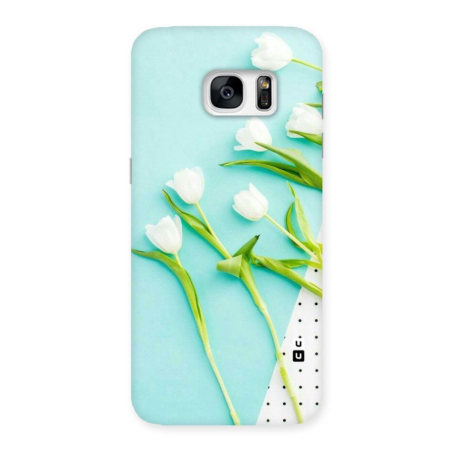 White Tulips Back Case for Galaxy S7 Edge