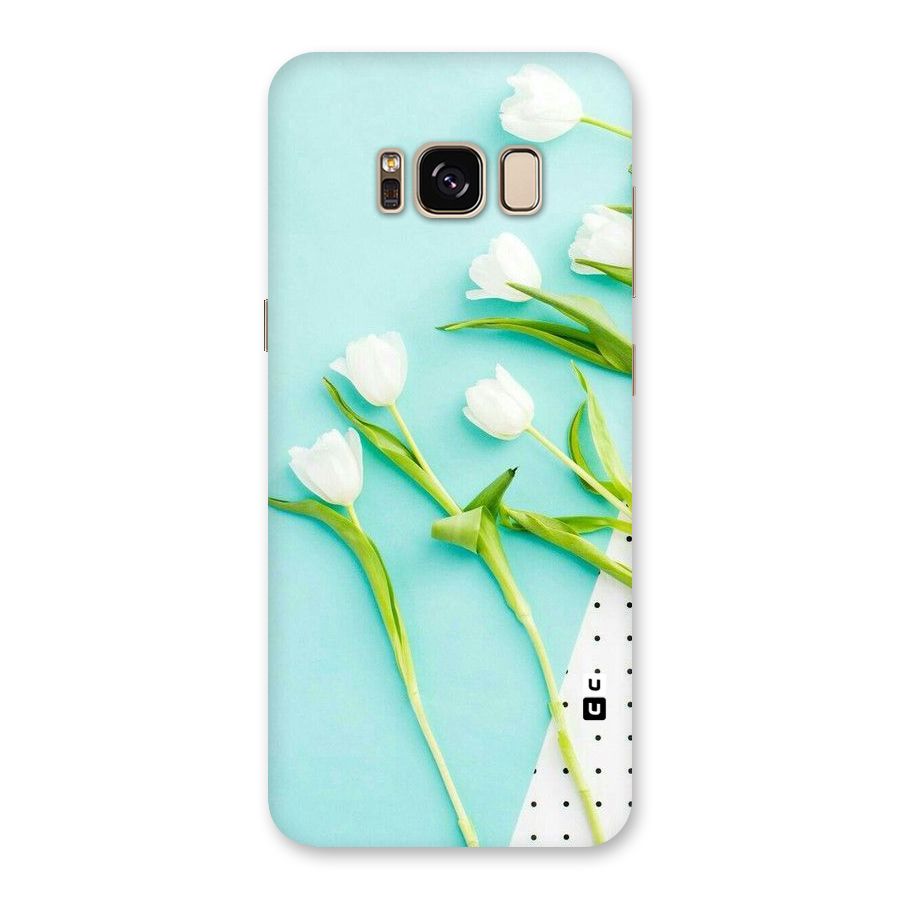 White Tulips Back Case for Galaxy S8