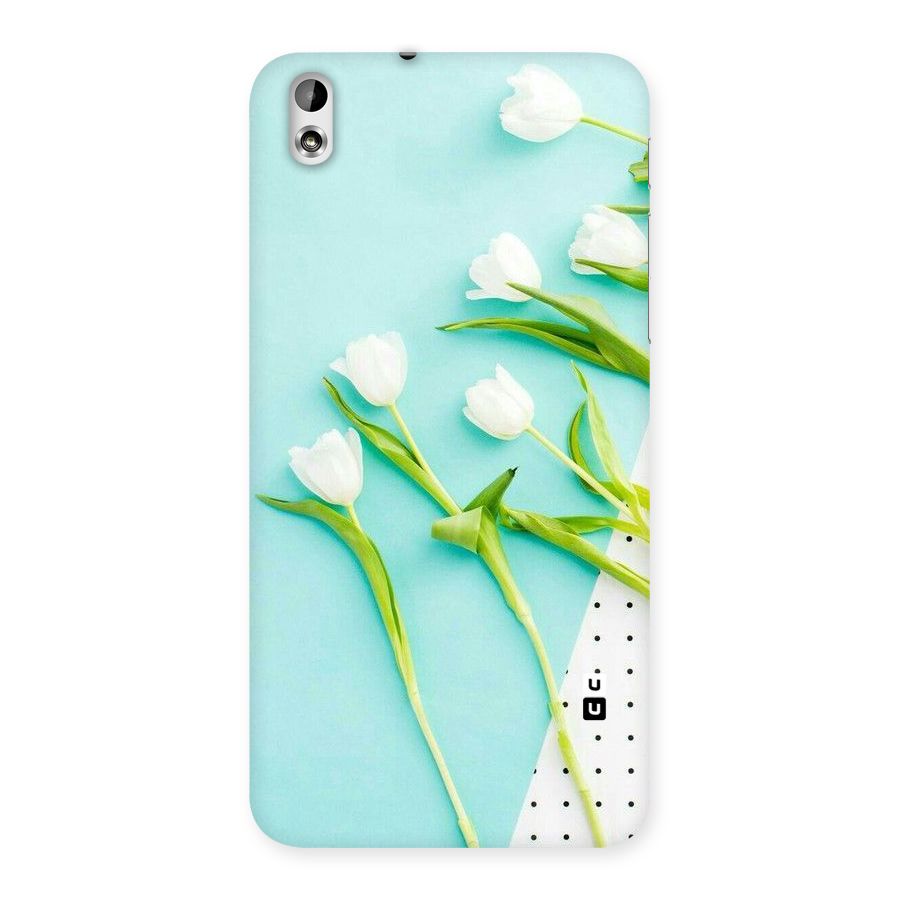 White Tulips Back Case for HTC Desire 816g