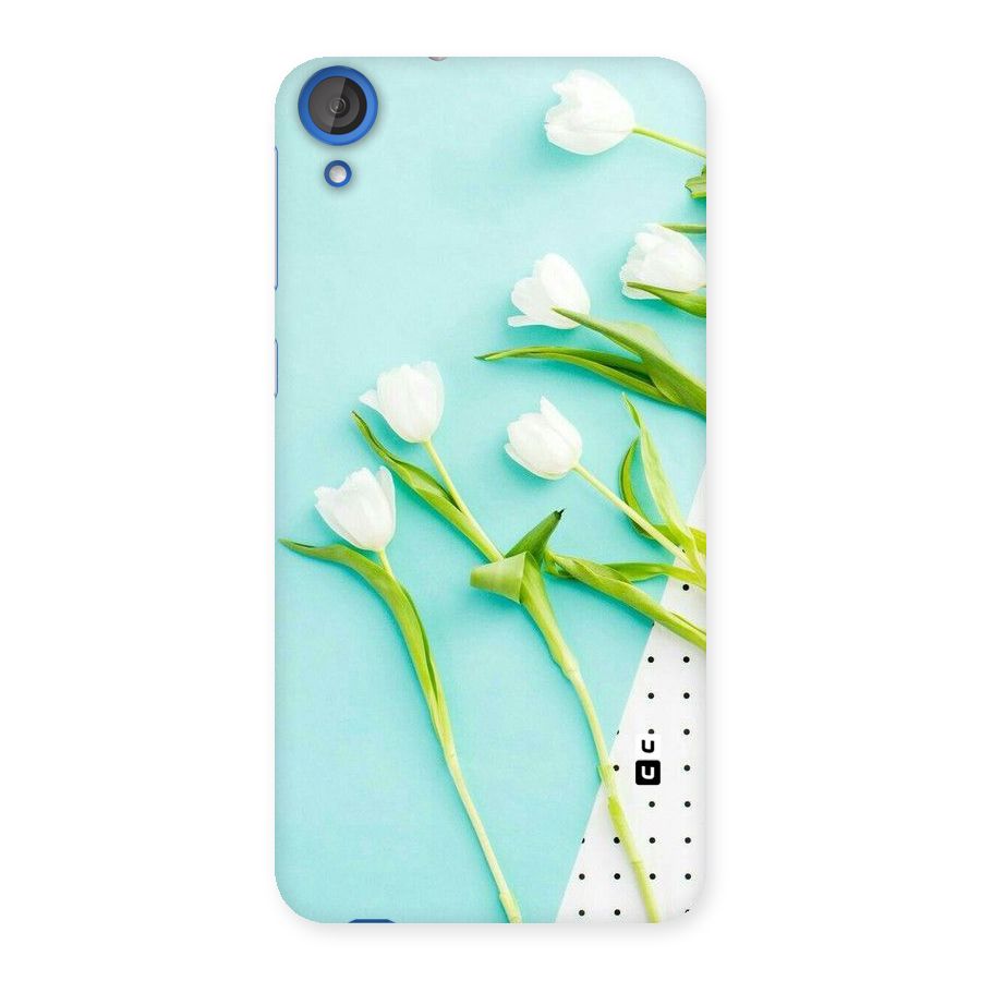 White Tulips Back Case for HTC Desire 820
