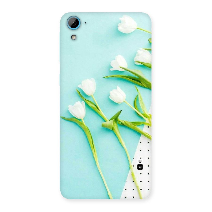 White Tulips Back Case for HTC Desire 826