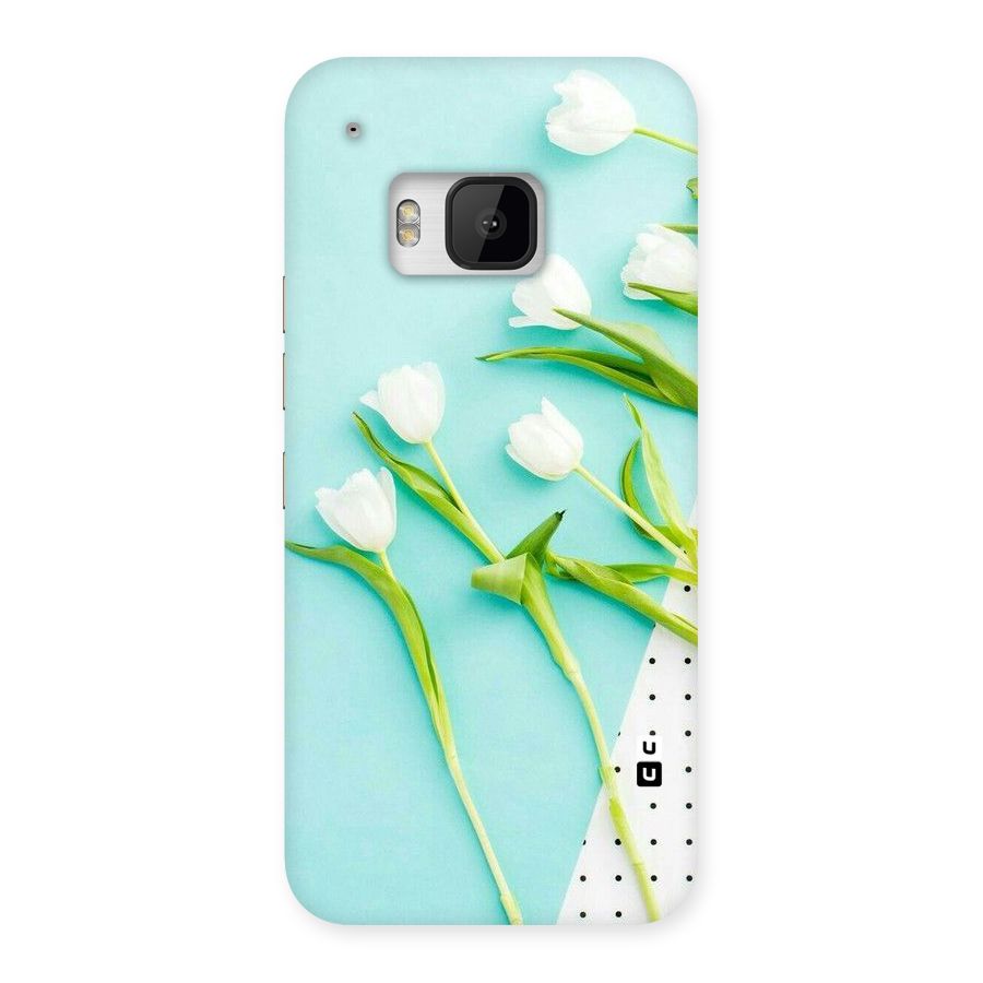 White Tulips Back Case for HTC One M9