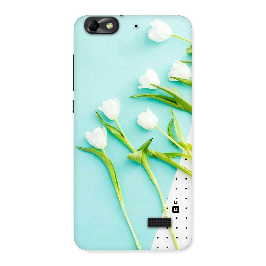 White Tulips Back Case for Honor 4C