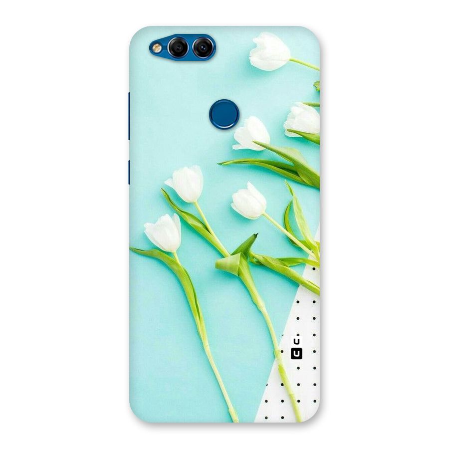 White Tulips Back Case for Honor 7X