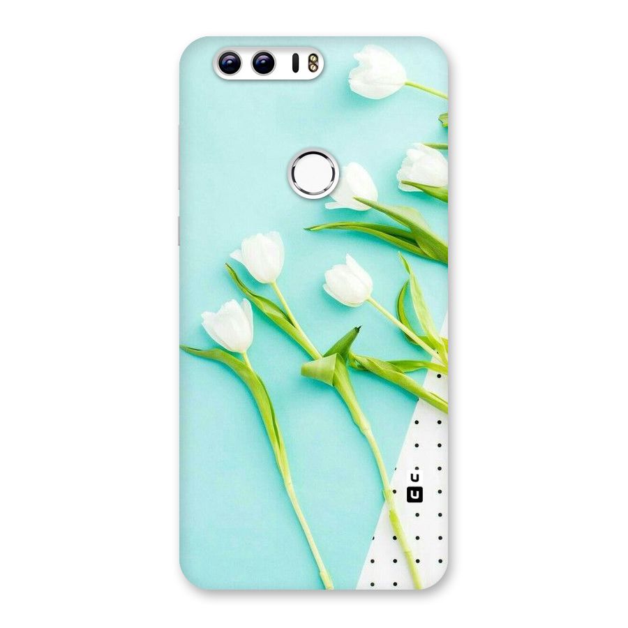 White Tulips Back Case for Honor 8