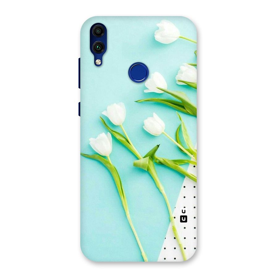 White Tulips Back Case for Honor 8C