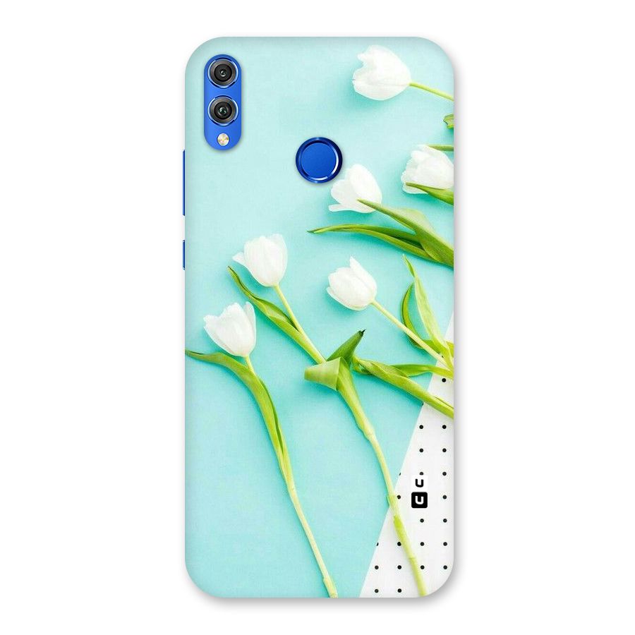 White Tulips Back Case for Honor 8X