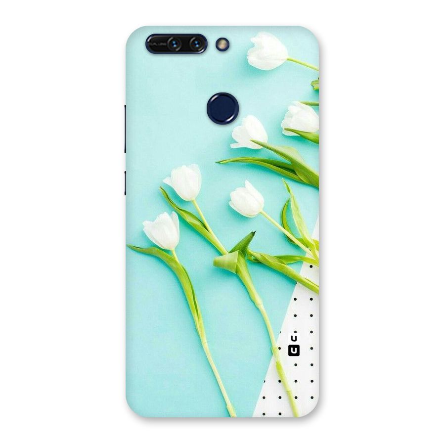 White Tulips Back Case for Honor 8 Pro