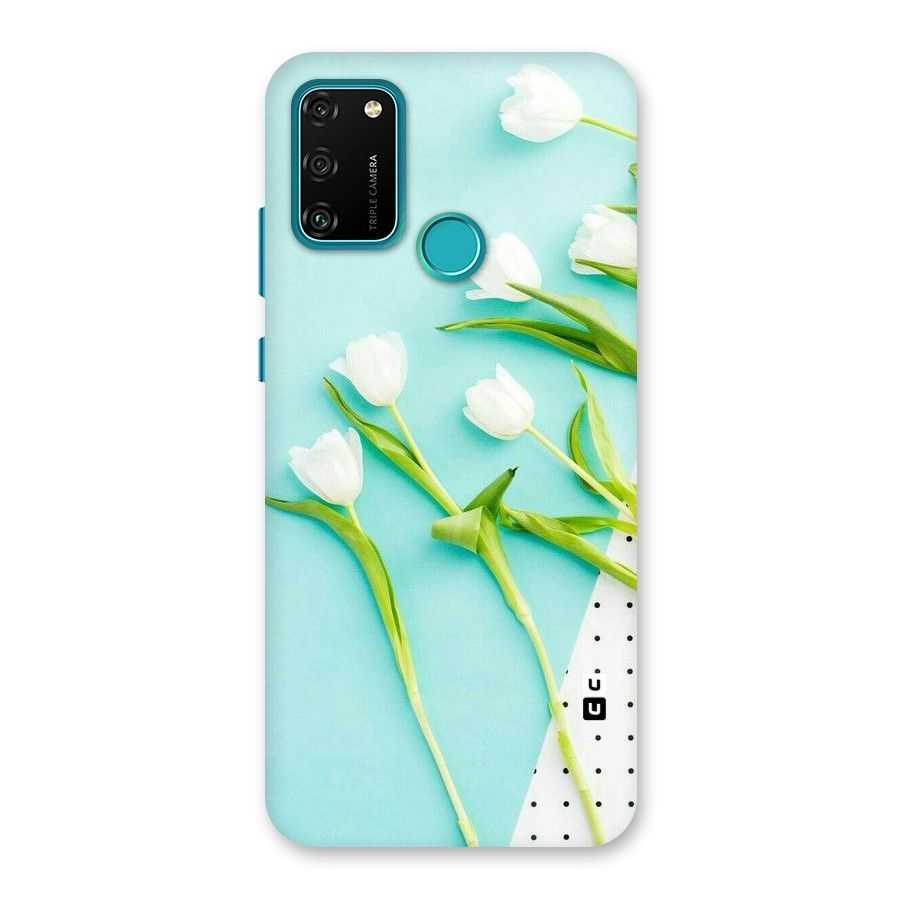 White Tulips Back Case for Honor 9A