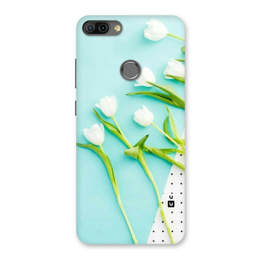 White Tulips Back Case for Infinix Hot 6 Pro