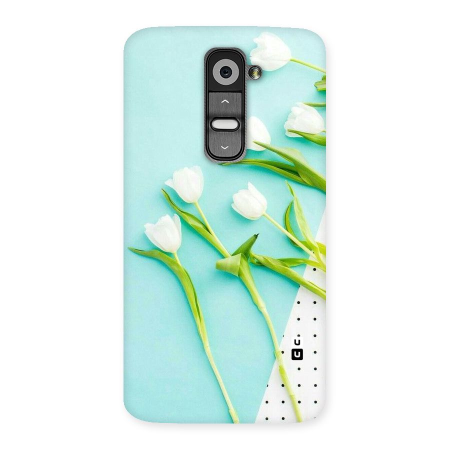 White Tulips Back Case for LG G2