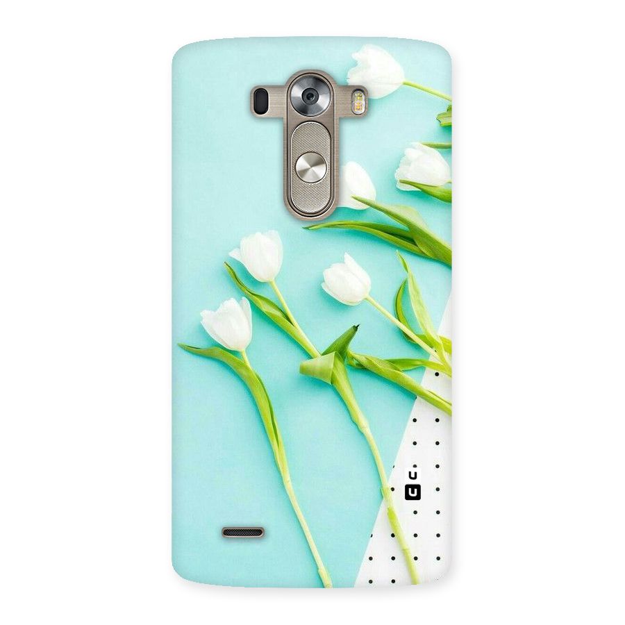 White Tulips Back Case for LG G3