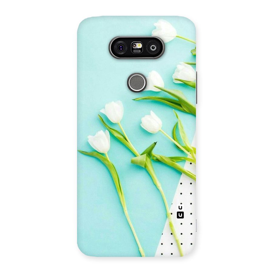 White Tulips Back Case for LG G5
