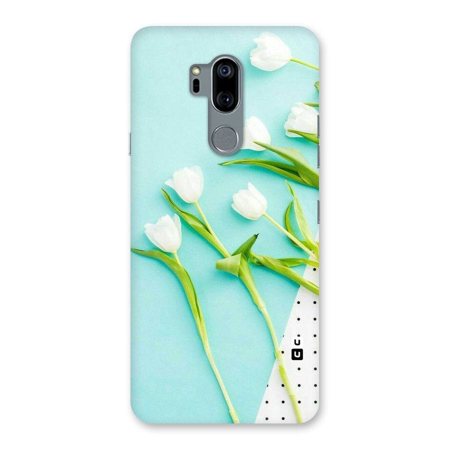 White Tulips Back Case for LG G7