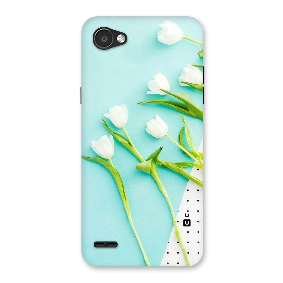 White Tulips Back Case for LG Q6