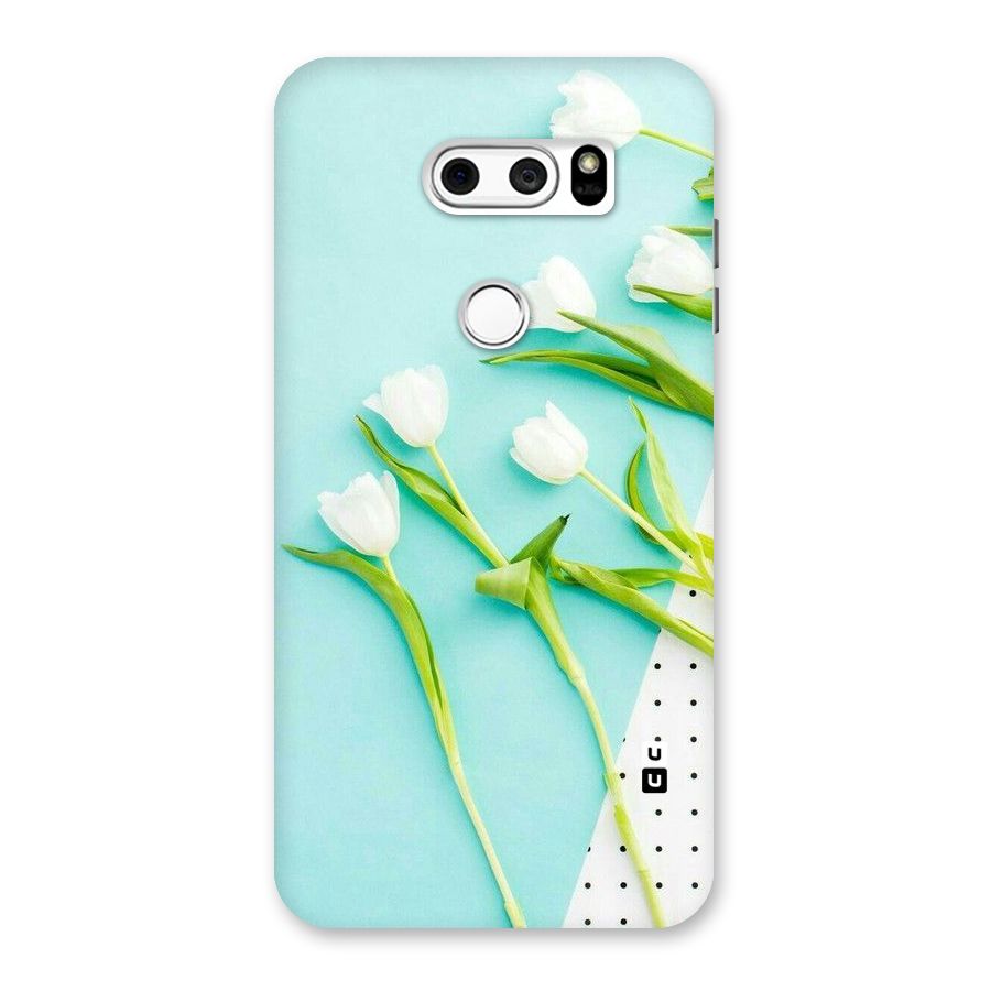 White Tulips Back Case for LG V30