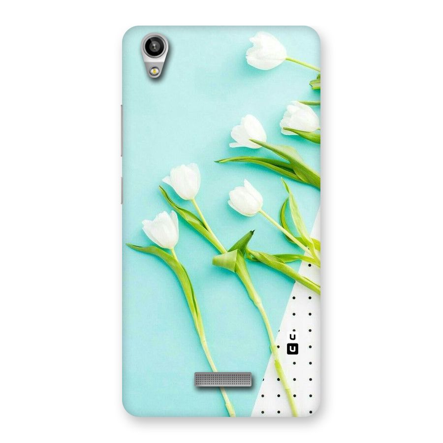 White Tulips Back Case for Lava-Pixel-V1