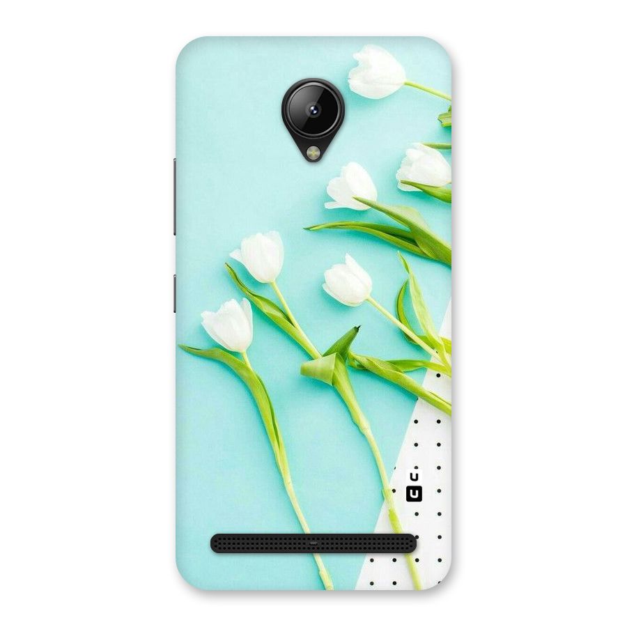 White Tulips Back Case for Lenovo C2