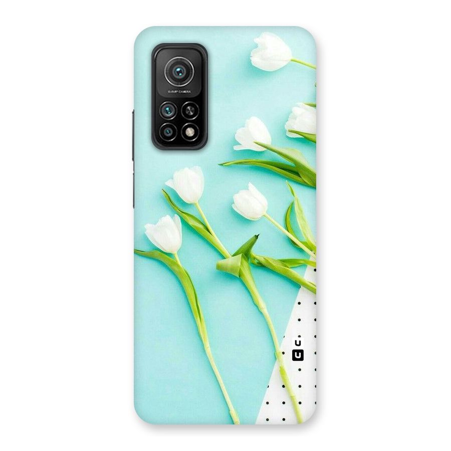 White Tulips Back Case for Mi 10T 5G