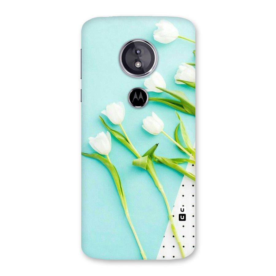 White Tulips Back Case for Moto E5