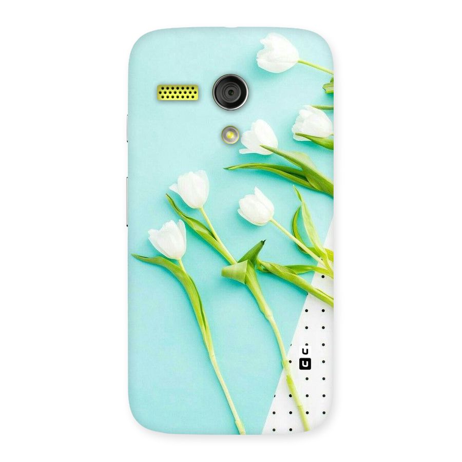 White Tulips Back Case for Moto G