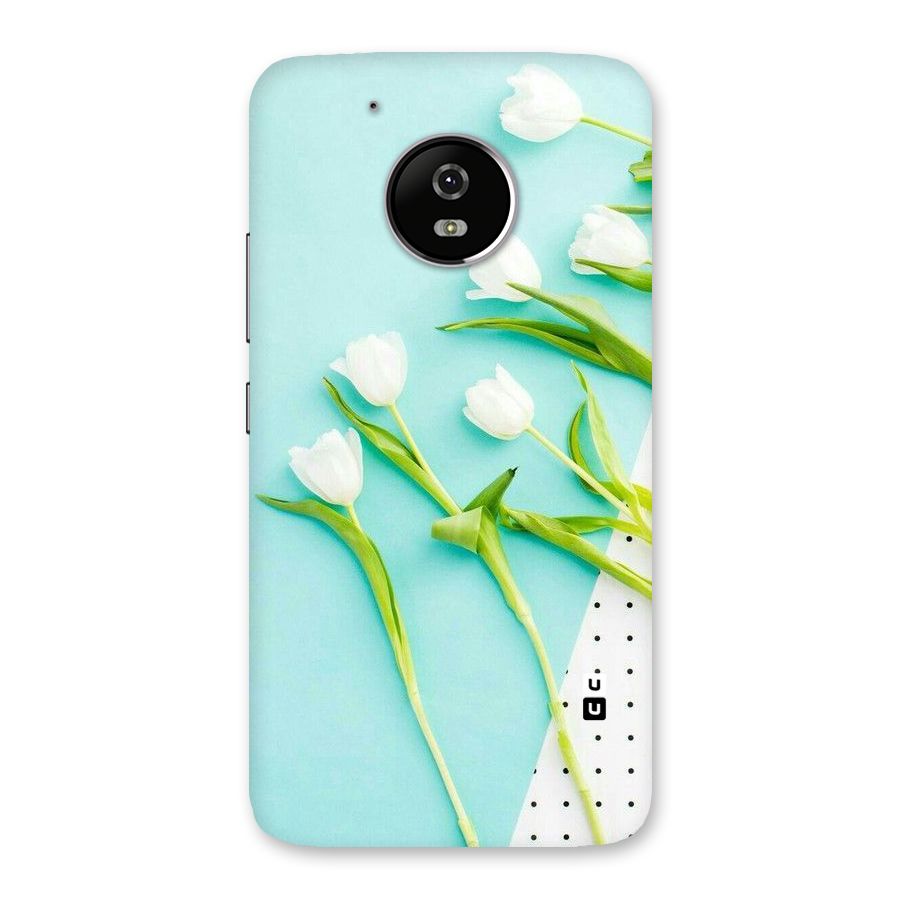White Tulips Back Case for Moto G5